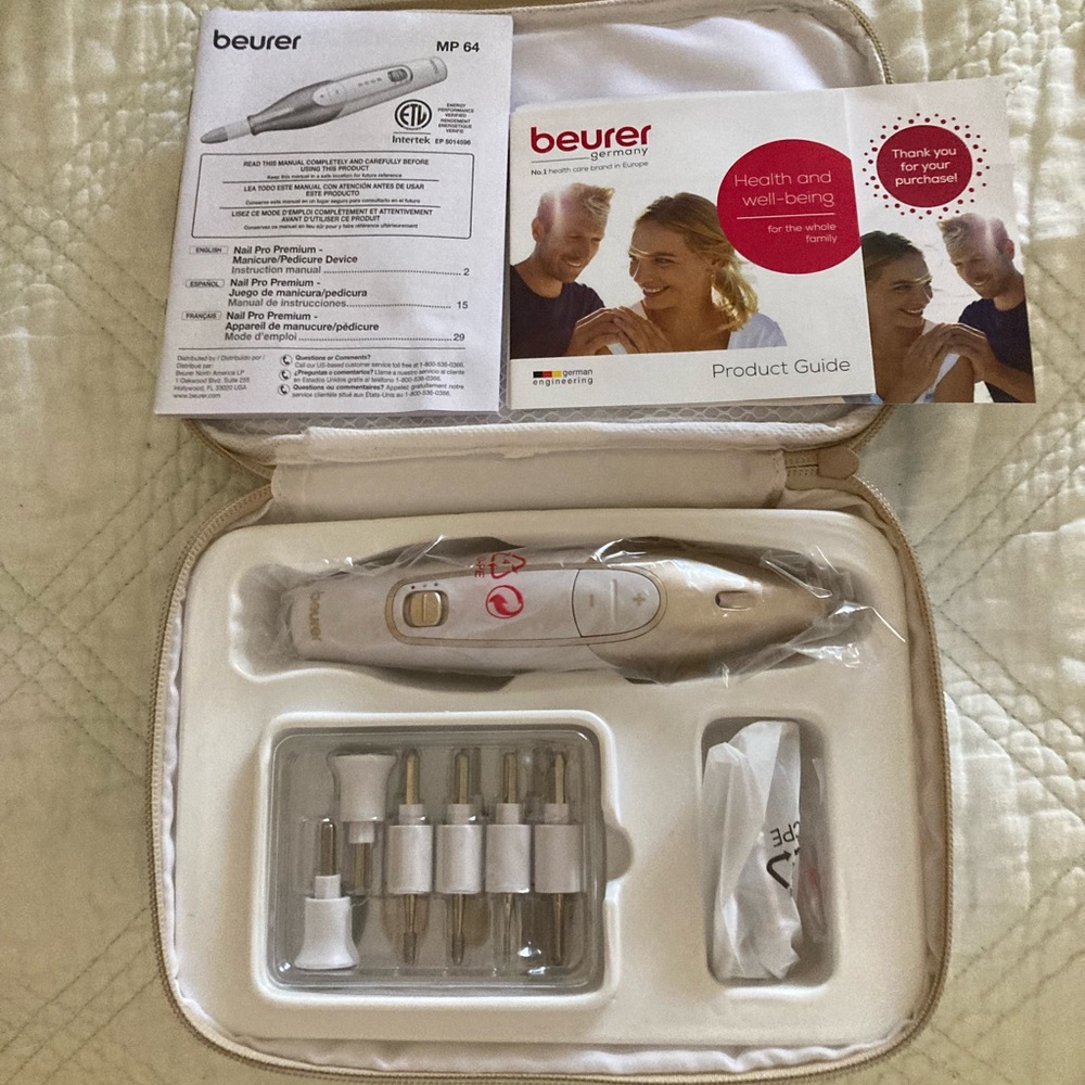 Beurer MP64 Electric Manicure Pedicure Kit in Champagne/White